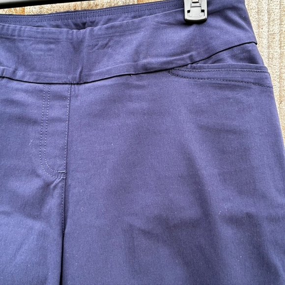 💐🌷Westbound Navy Blue Flat Front Pull-on Pants Size 12L. EUC - Picture 4 of 6